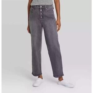 Universal Thread Vintage Straight Jeans Vintage Recto Black Womens Size 2/26R